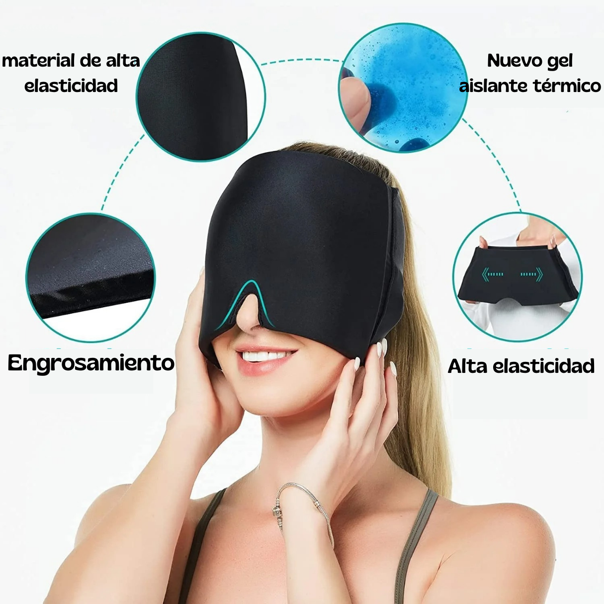 Gorro Gel para Dolor de Cabeza y Migraña - Frio/Caliente
